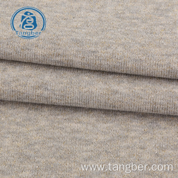 Knitted Melange One Side Brushed Fleece Fabric